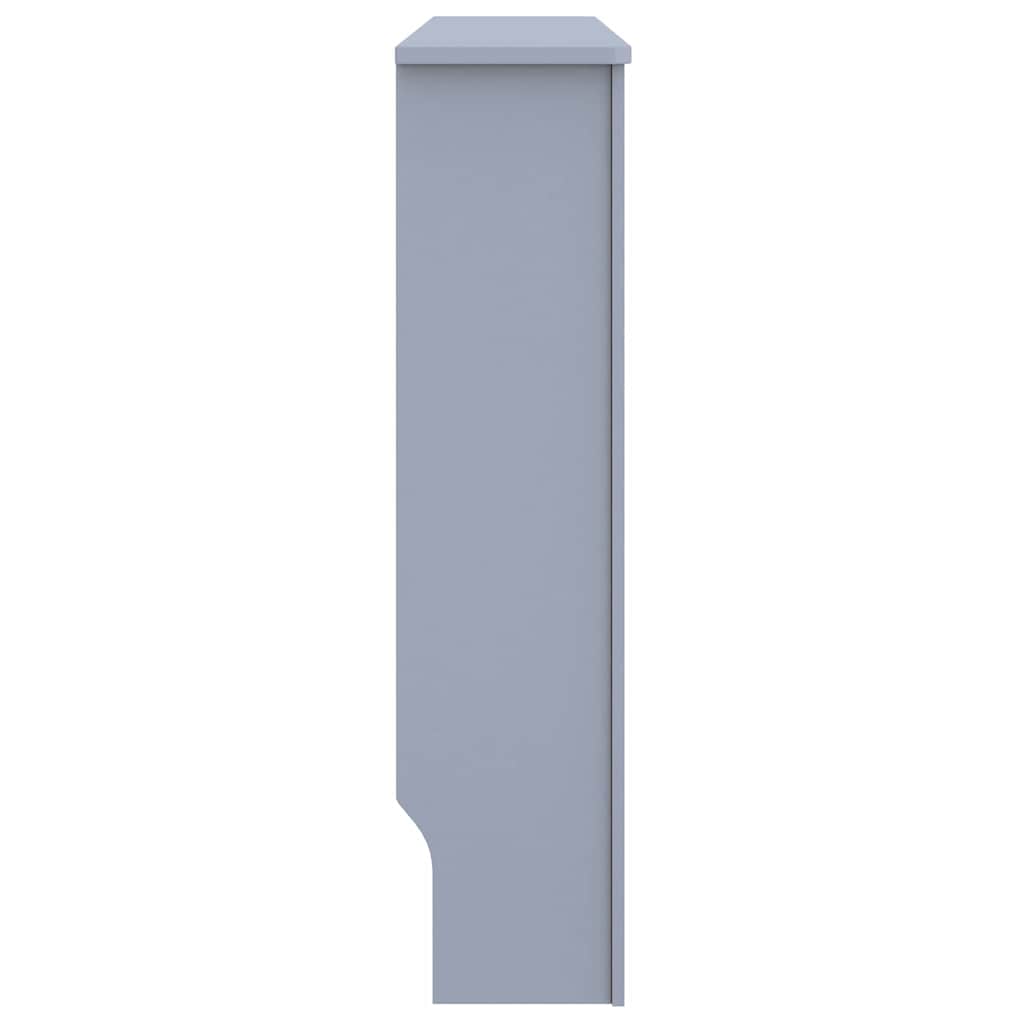Radiátor fedezék 2 pcs Szürke 112 x 19 x 81,5 cm Szerelt Fa