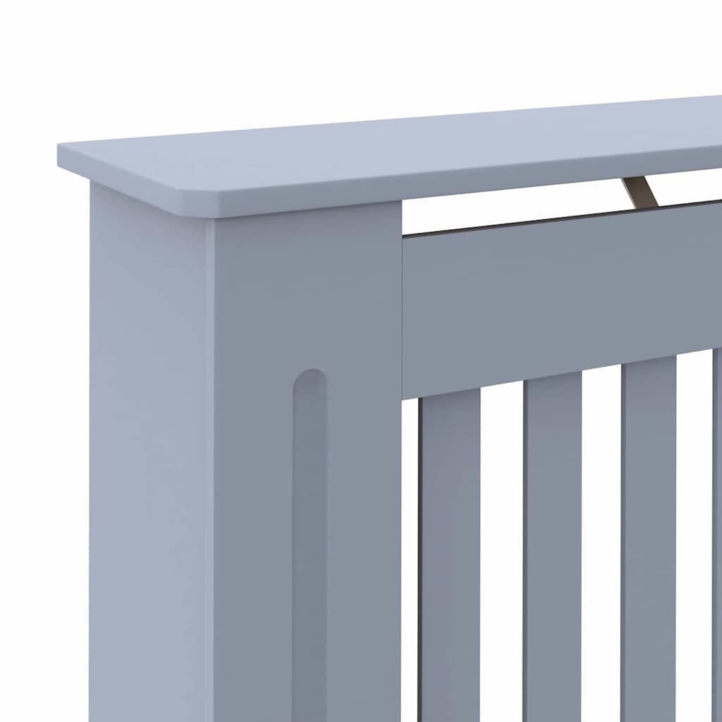 Radiátor fedezék 2 pcs Szürke 152 x 19 x 81,5 cm Szerelt Fa