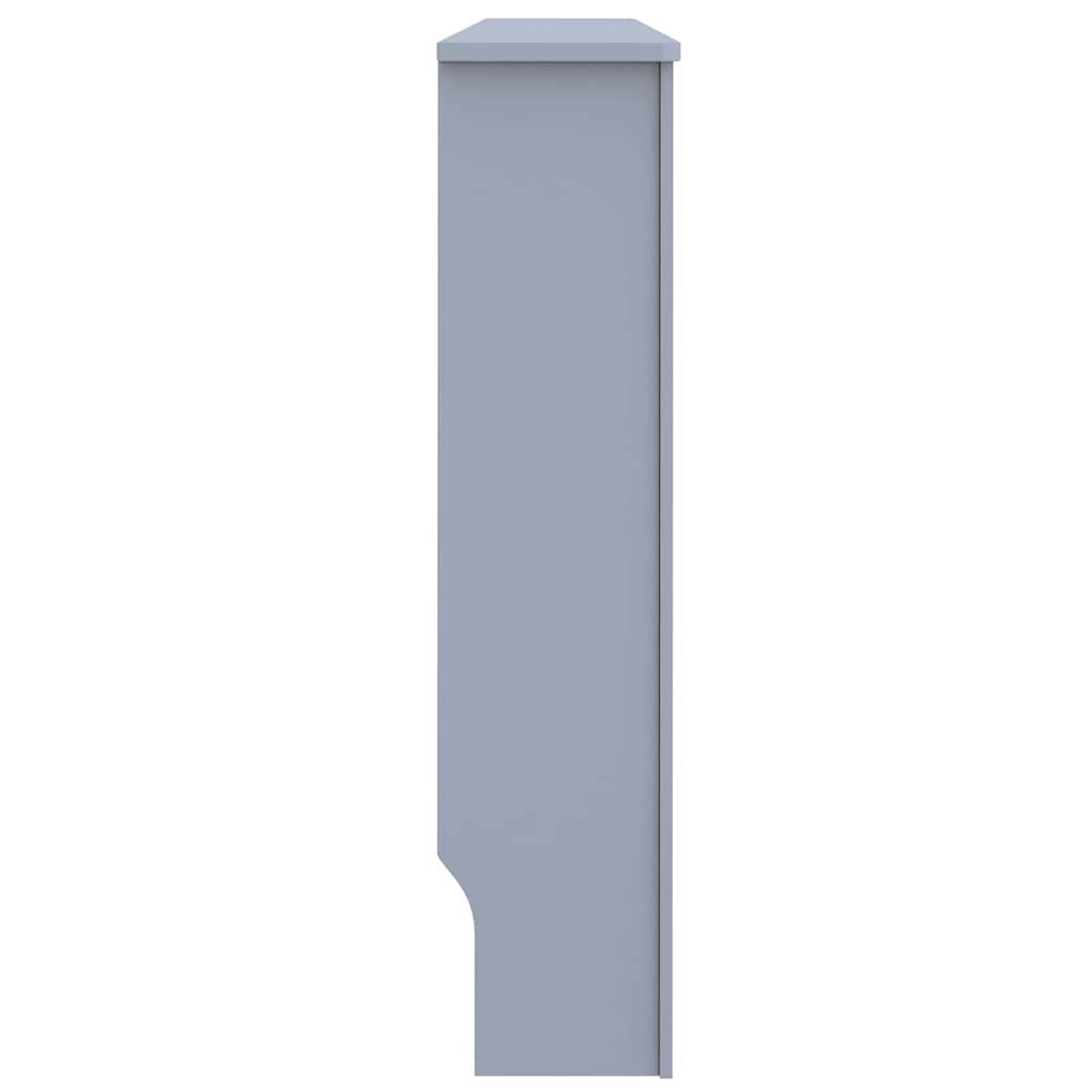 Radiátor fedezék 2 pcs Szürke 152 x 19 x 81,5 cm Szerelt Fa