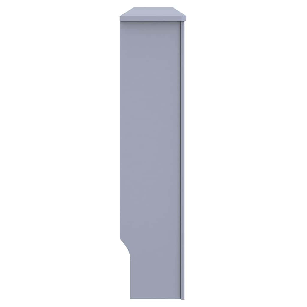 Radiátor fedezék 2 pcs Szürke 172 x 19 x 81,5 cm Szerelt Fa