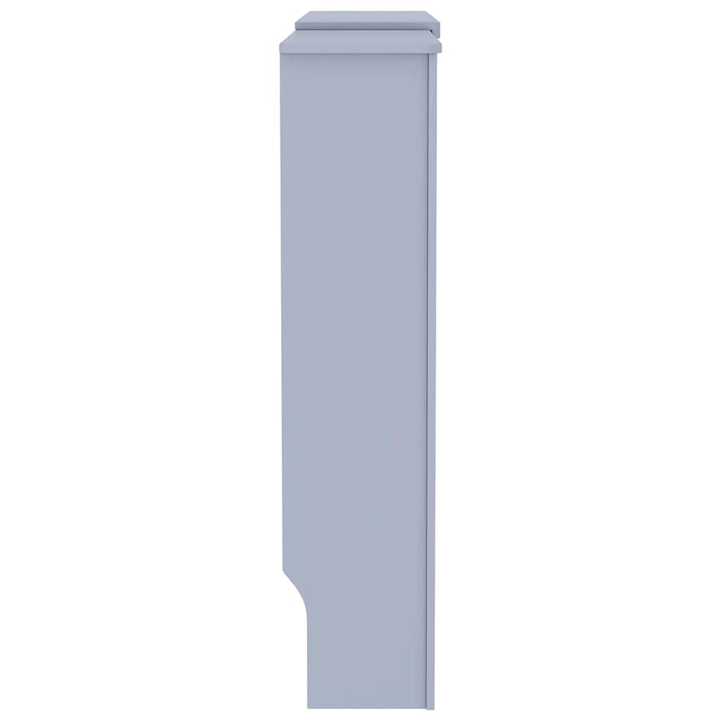 Radiátor fedezék 2 pcs Szürke 205 x 20,5 x 81,5cm Szerelt Fa