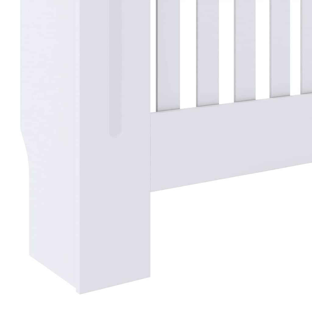Radiátor fedezék 2 pcs Fehér 78 x 19 x 81,5cm Szerelt Fa