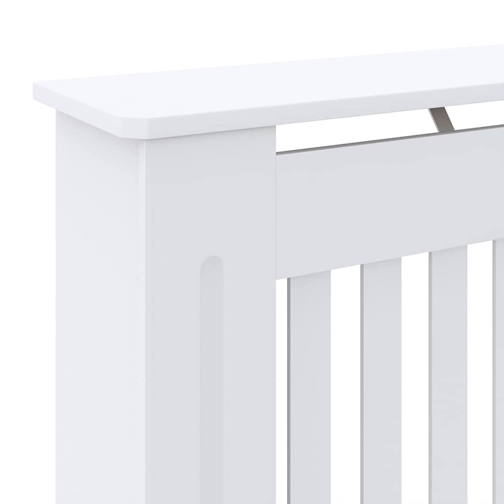 Radiátor fedezék 2 pcs Fehér 78 x 19 x 81,5cm Szerelt Fa