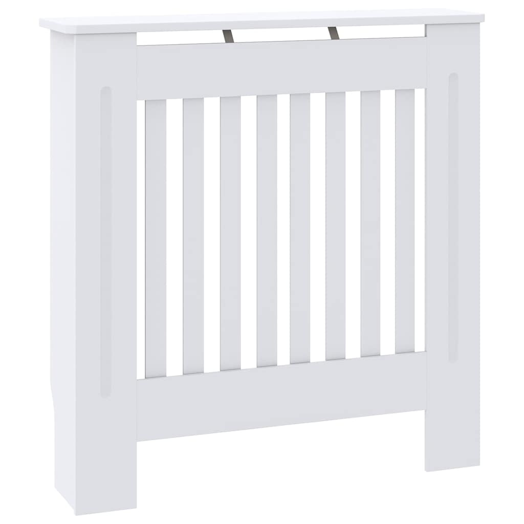 Radiátor fedezék 2 pcs Fehér 78 x 19 x 81,5cm Szerelt Fa