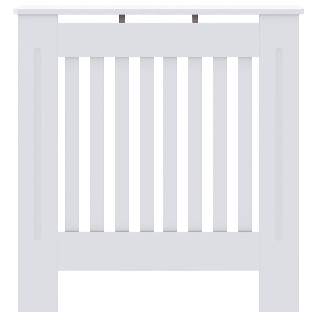 Radiátor fedezék 2 pcs Fehér 78 x 19 x 81,5cm Szerelt Fa