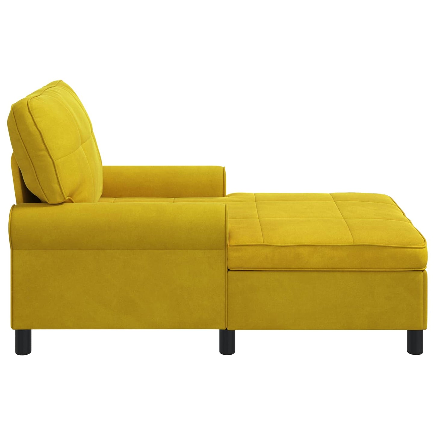 PÁRÁS FOTEL párnával Sárga 91 x 157 x 91 cm Bársony