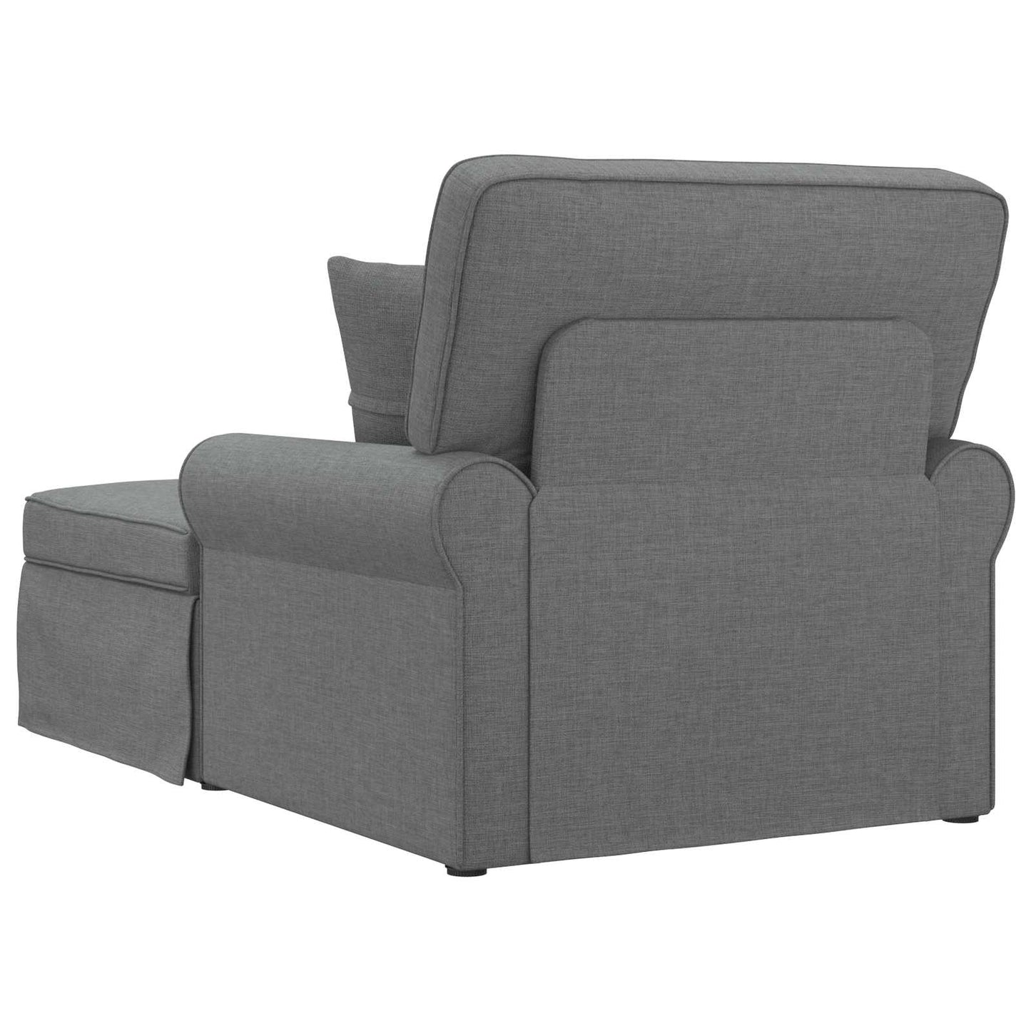 Fotel Loungba Szoknyával párnával 3 pcs Sötétszürke szövet