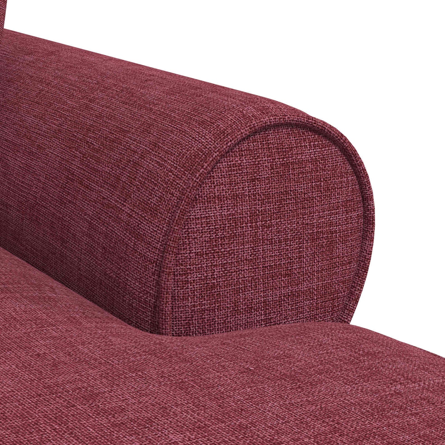 Fotel Loungba Szoknyával párnával párnával 3 pcs Bordó szövet