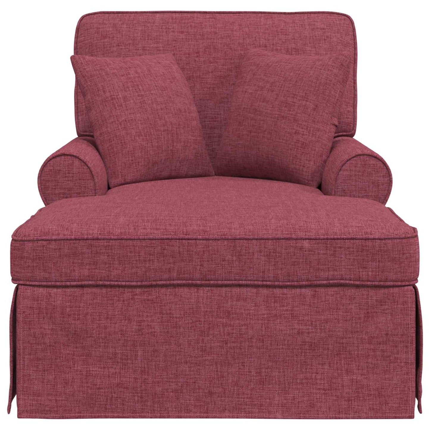 Fotel Loungba Szoknyával párnával párnával 3 pcs Bordó szövet
