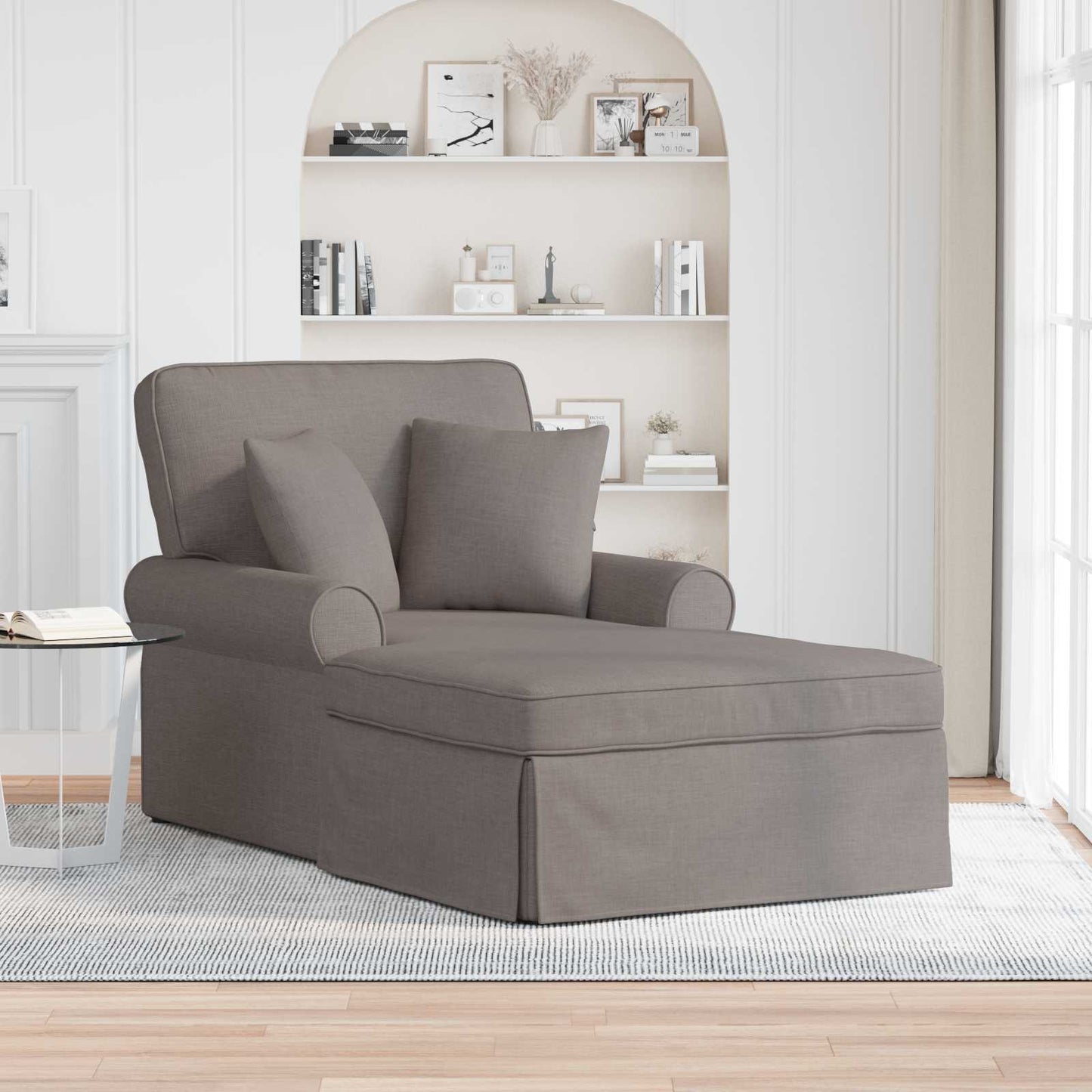 Fotel Loungba Szoknyával párnával 3 pcs Tópszínű szövet