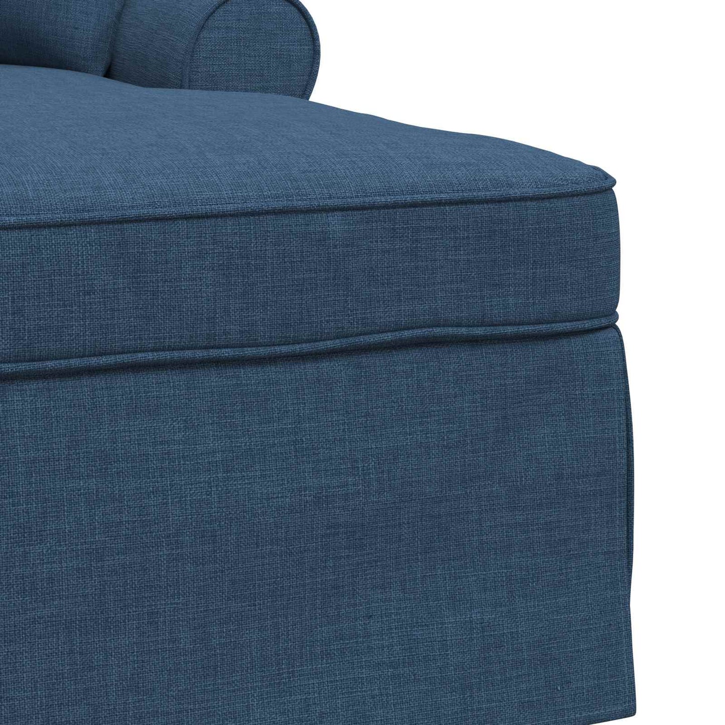 Fotel Loungba Szoknyával párnával párnával 3 pcs Kék szövet