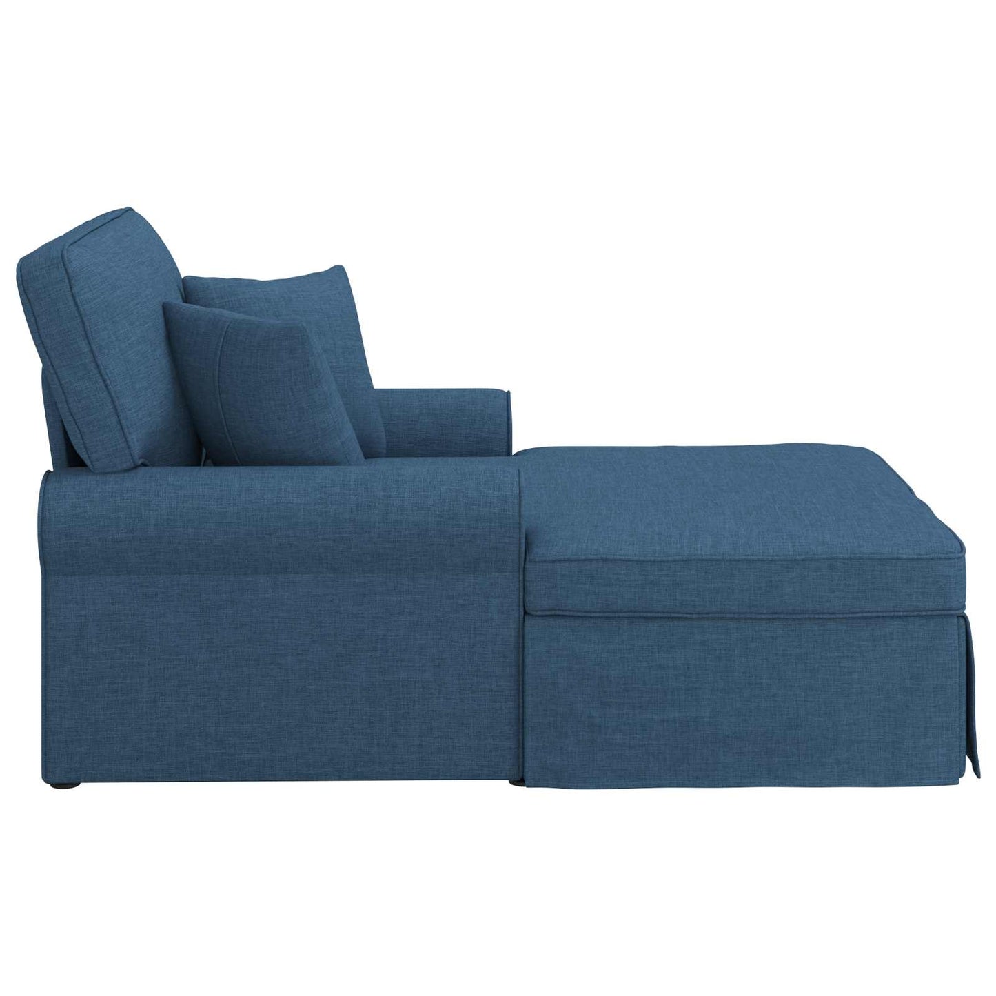 Fotel Loungba Szoknyával párnával párnával 3 pcs Kék szövet