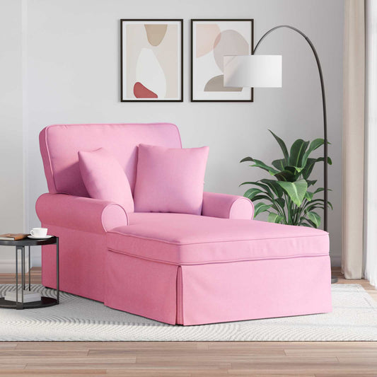 Fotel Loungba Szoknyával párnával 3 pcs Rózsaszín szövet