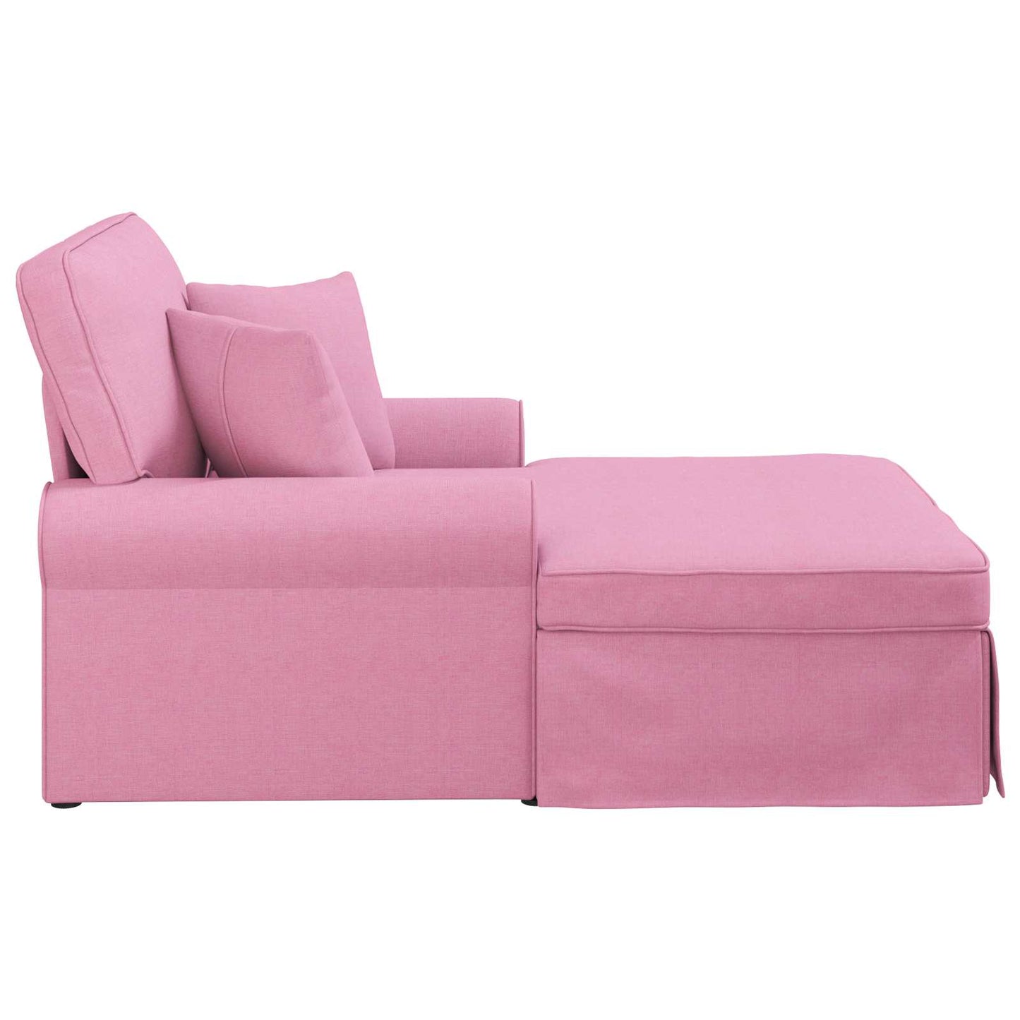 Fotel Loungba Szoknyával párnával 3 pcs Rózsaszín szövet