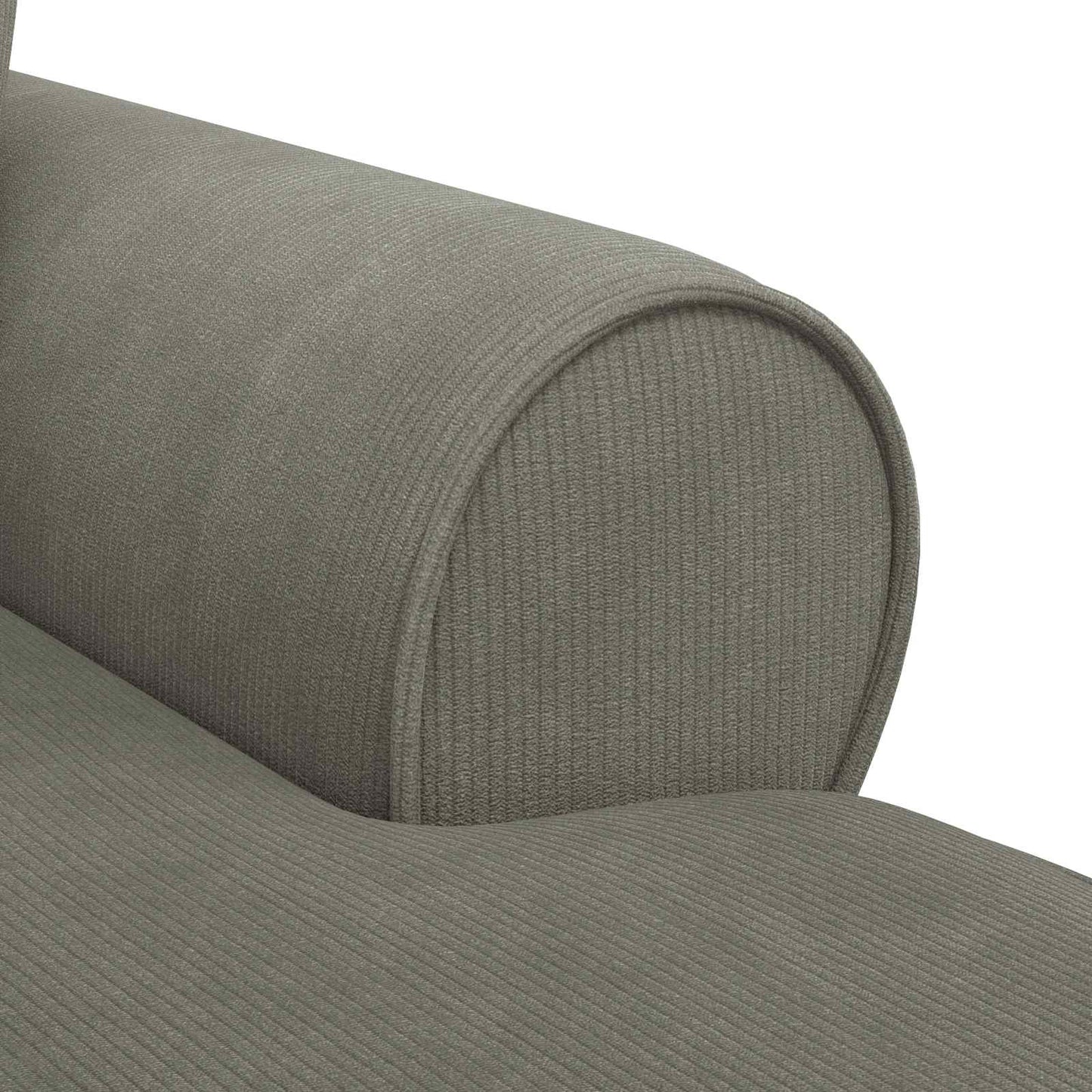 Fotel Loungba Szoknyával 3 pcs Világosszürke Bársonyos szövet