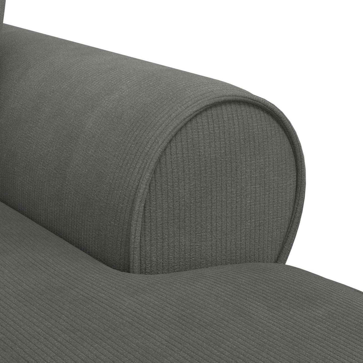 Fotel Loungba Szoknyával 3 pcs Sötétszürke Bársonyos szövet