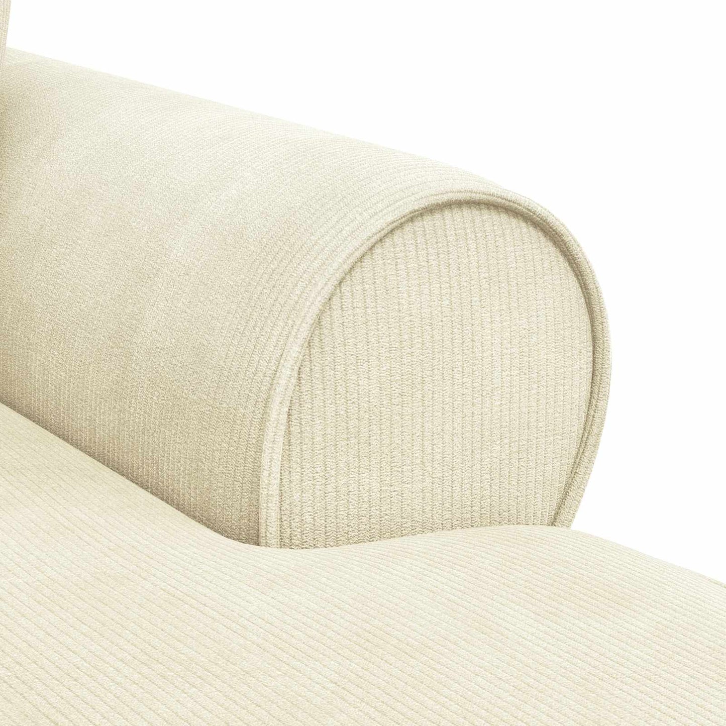 Fotel Loungba Szoknyával párnával 3 pcs Krém Bársonyos szövet