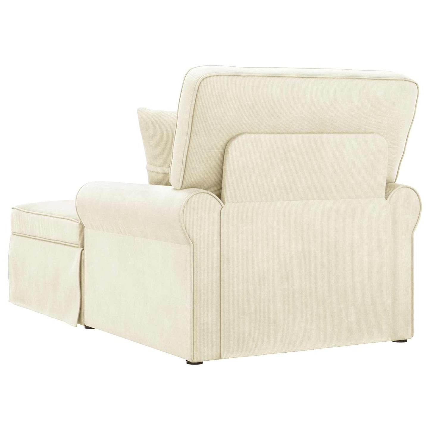 Fotel Loungba Szoknyával párnával 3 pcs Krém Bársonyos szövet