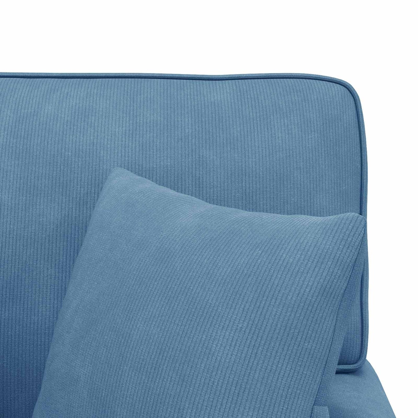 Fotel Loungba Szoknyával párnával 3 pcs Kék Bársonyos szövet
