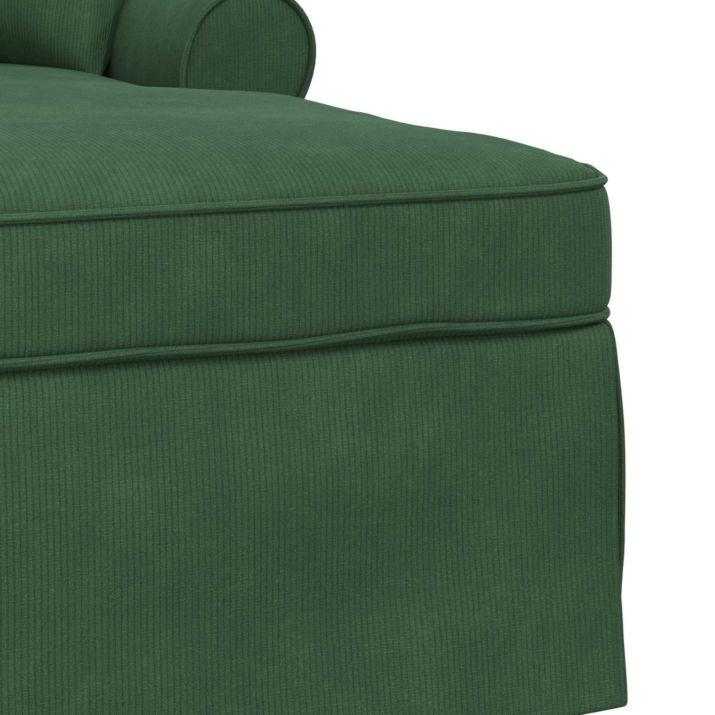 Fotel Loungba Szoknyával 3 pcs Dzsungel zöld Bársonyos szövet