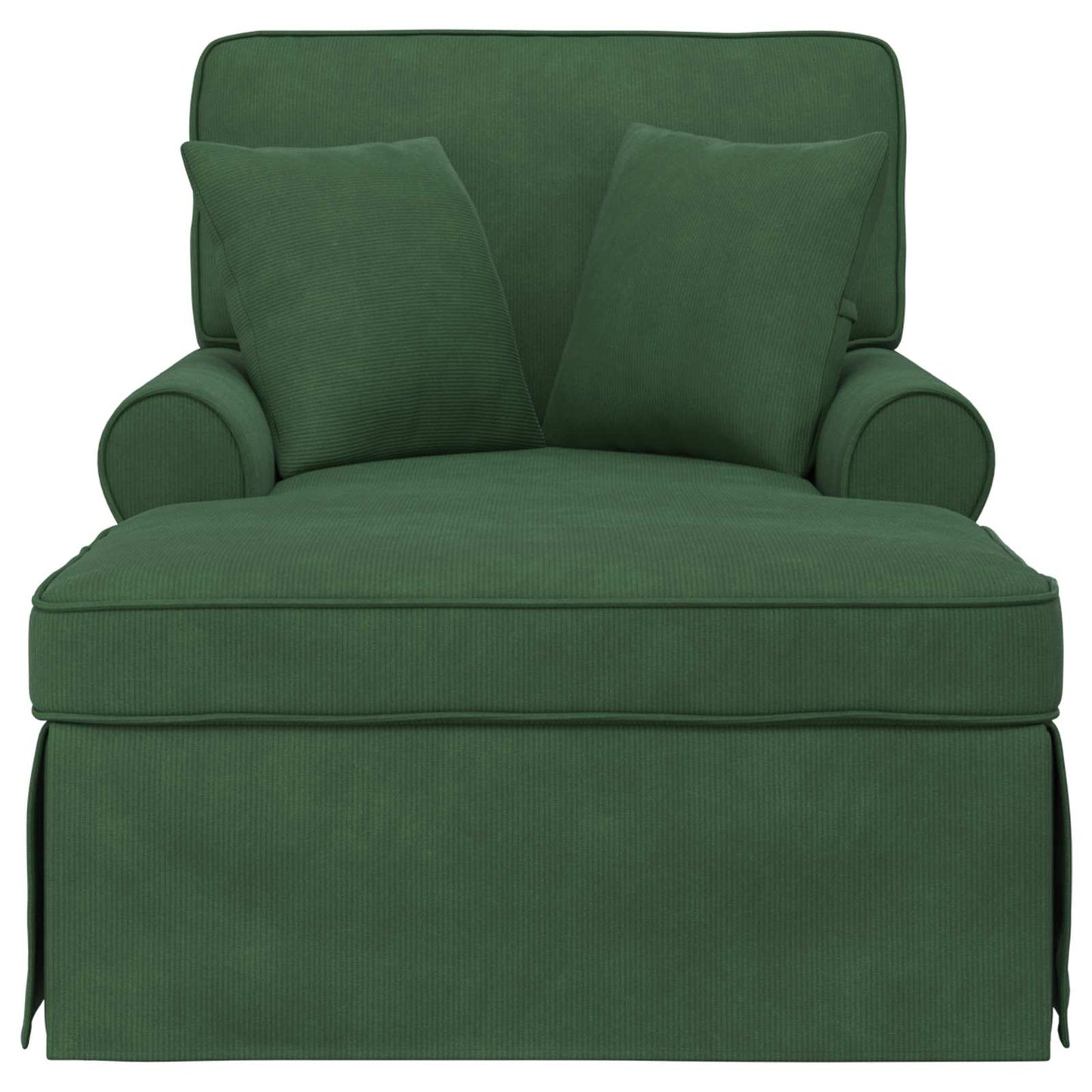 Fotel Loungba Szoknyával 3 pcs Dzsungel zöld Bársonyos szövet