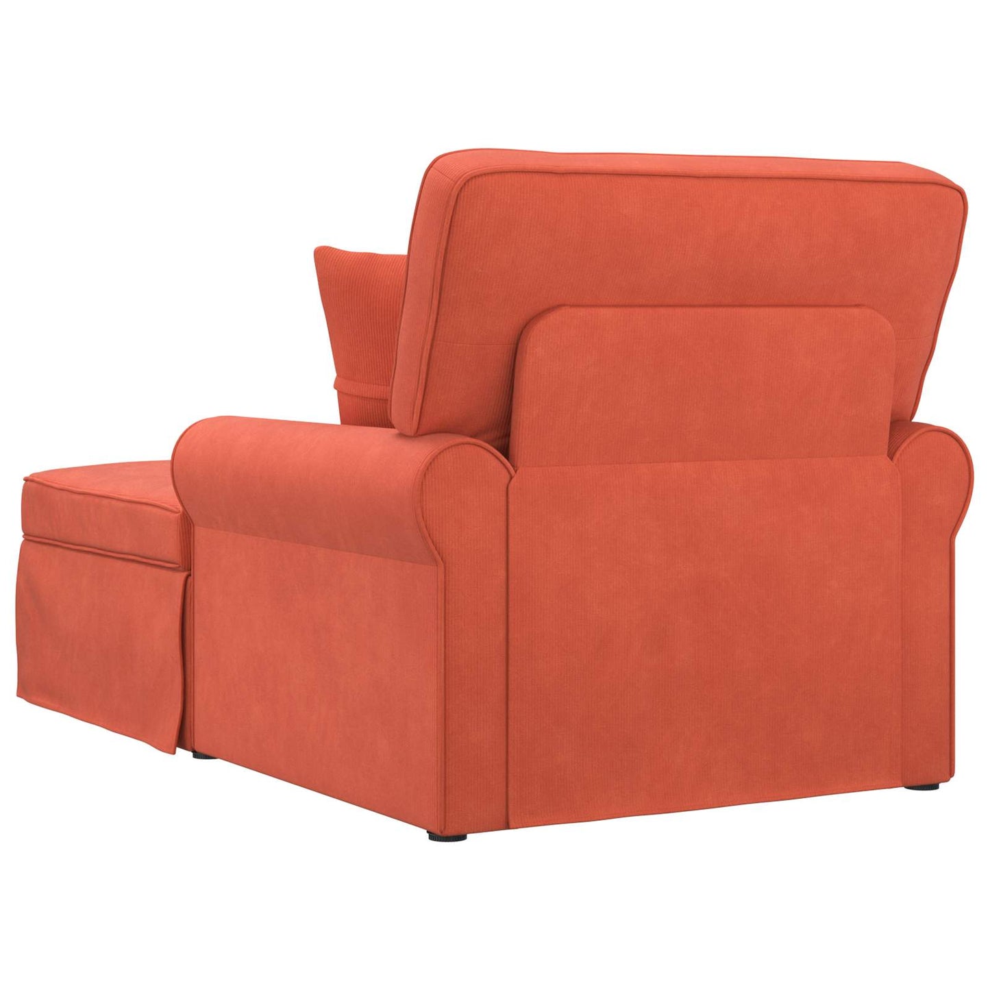 Fotel Loungba Szoknyával 3 pcs Piros Narancs Bársonyos szövet