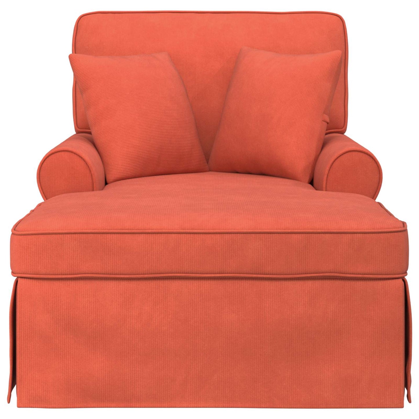 Fotel Loungba Szoknyával 3 pcs Piros Narancs Bársonyos szövet