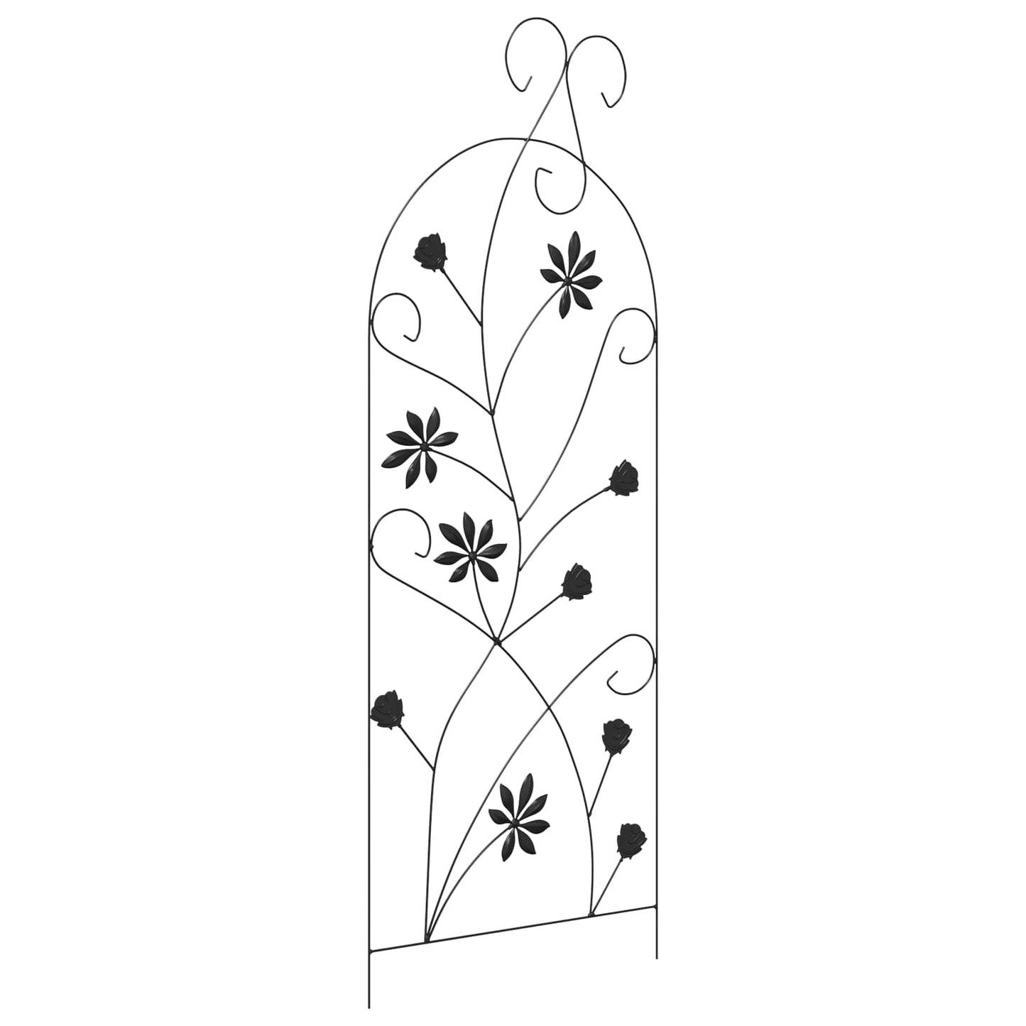 Kerti Kerítés zárral 3 pcs Fekete 112 x 39,5 cm Acél