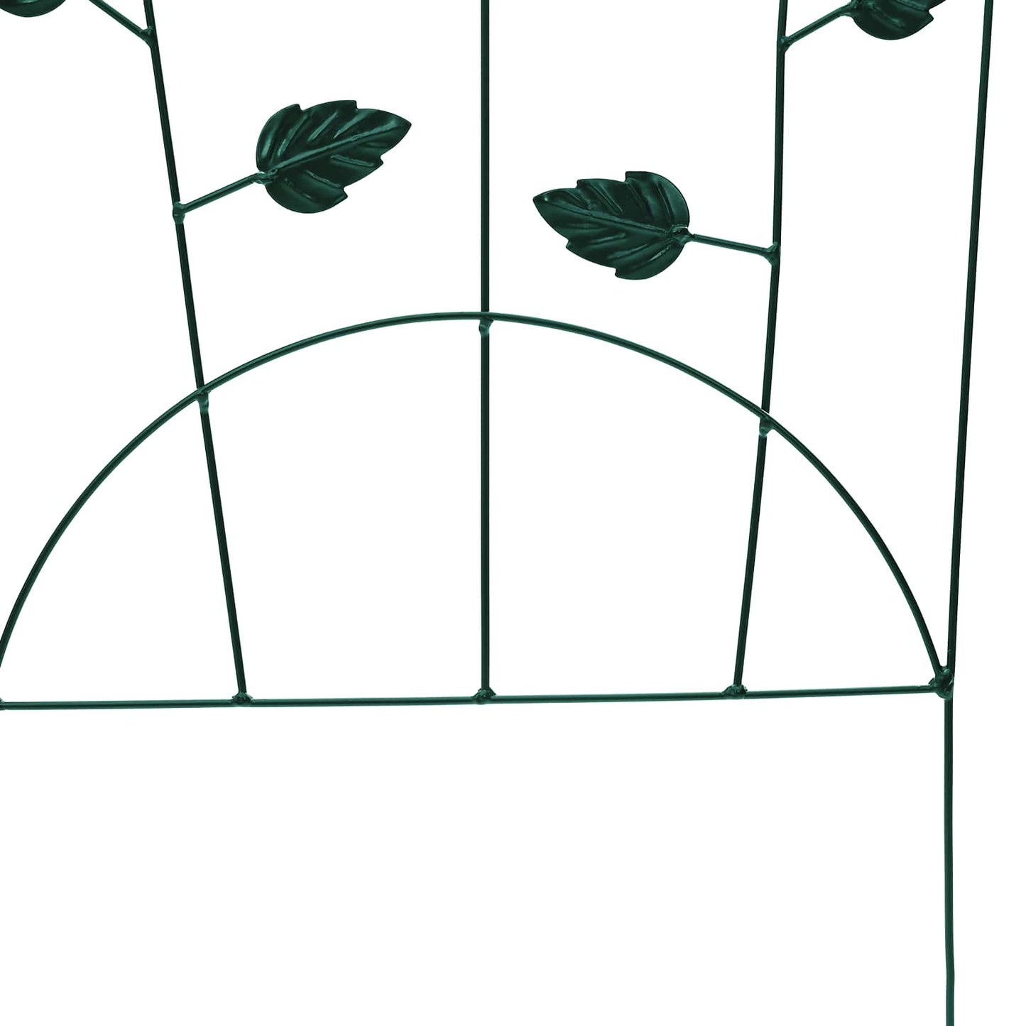Kerti Kerítés 3 pcs Zöld 110,5 x 42,5 cm Acél