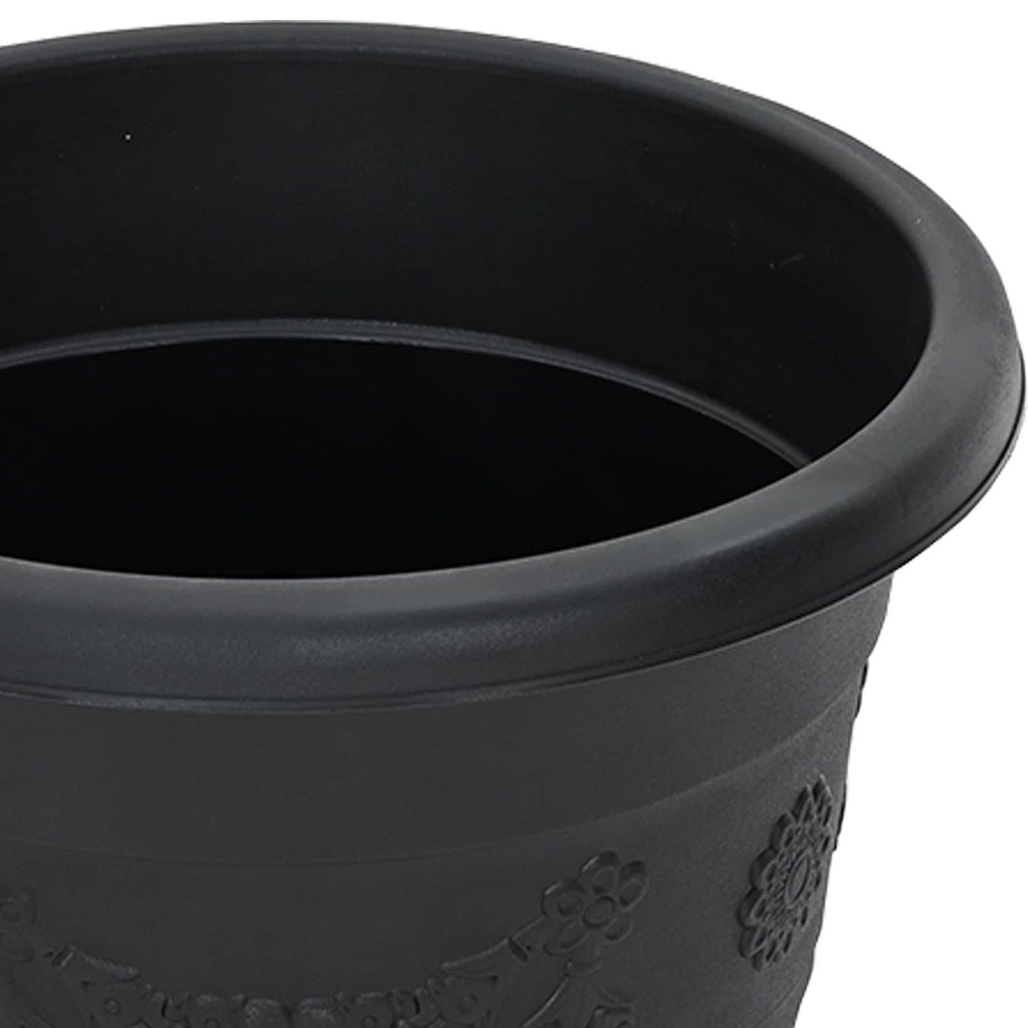 Növénycserép 24 pcs Fekete Ø 30 x 25 cm Műanyag