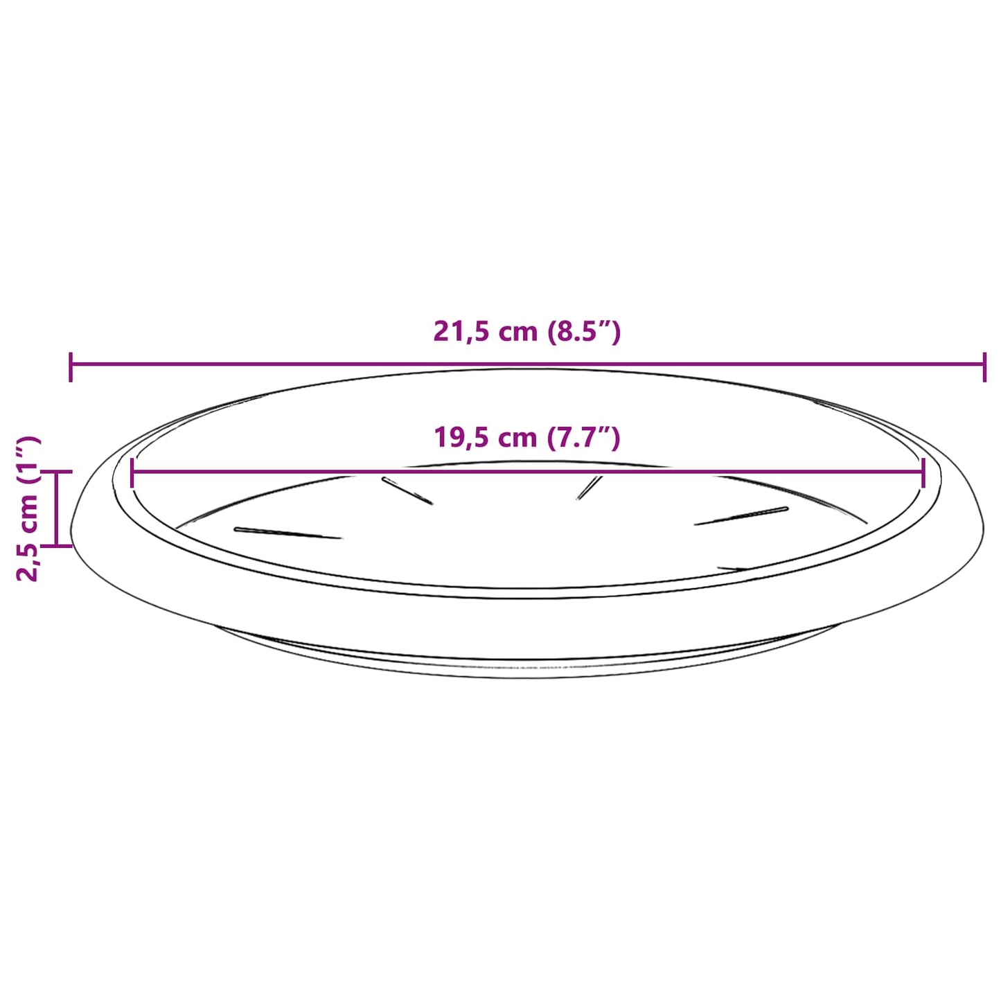 Növénycserép 24 pcs Fekete Ø 30 x 25 cm Műanyag