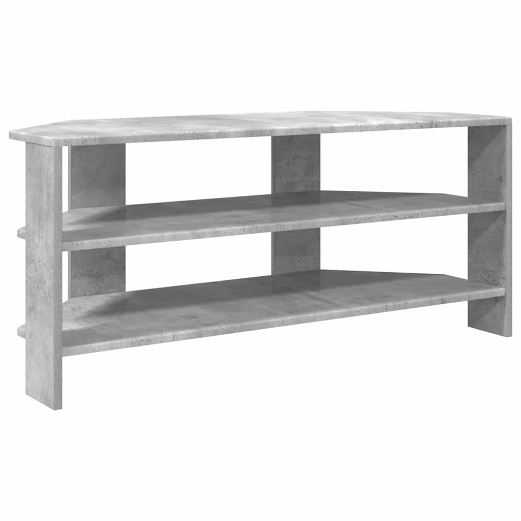 SarokTVSzekrény Beton Szürke 102x40,5x45cm Faanyag