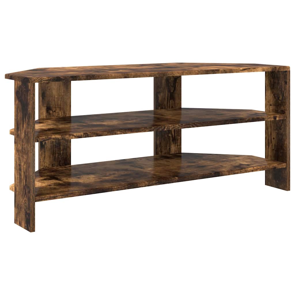 SarokTVSzekrény 102x40,5x45cm Füstölt tölgy Szerelt Fa