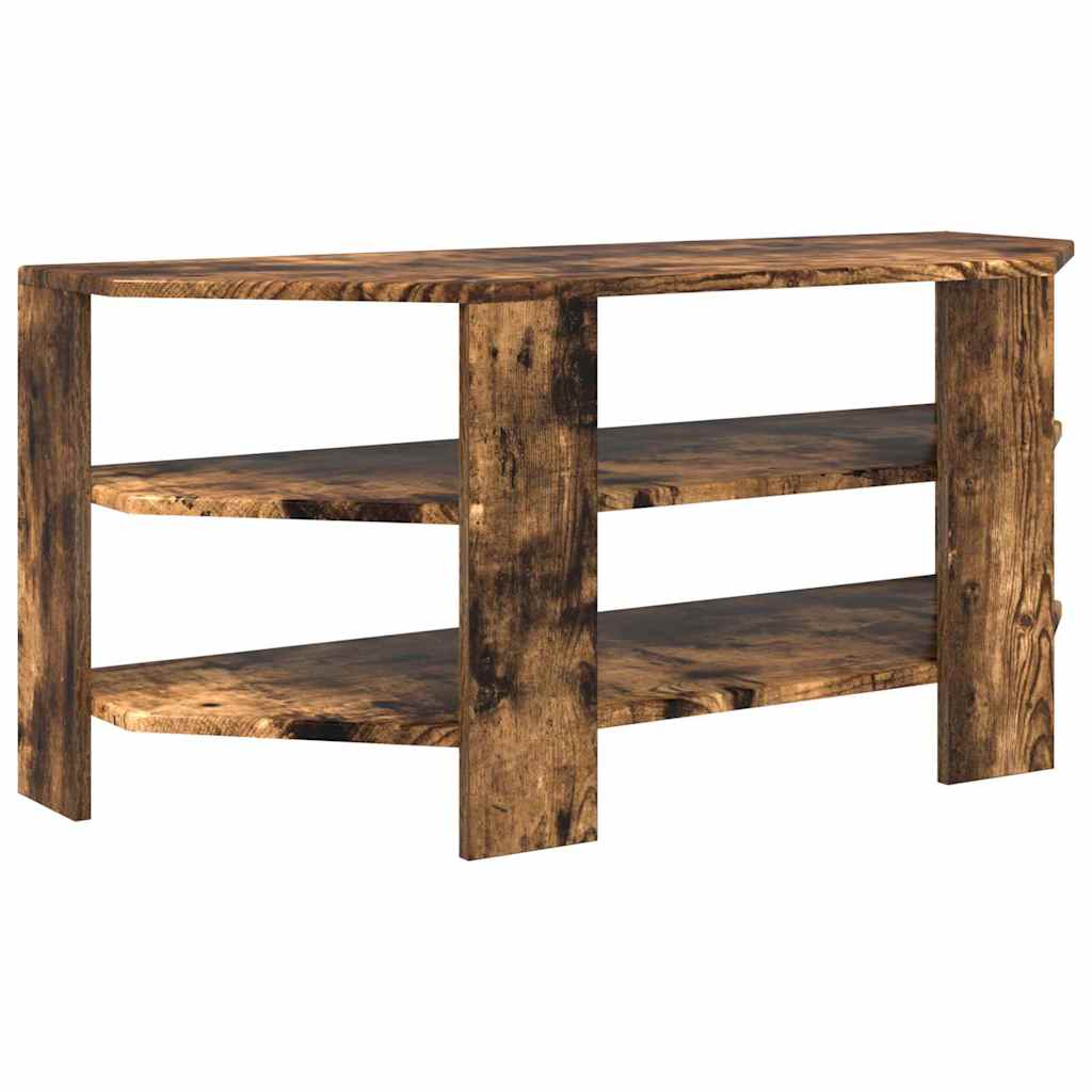 SarokTVSzekrény 102x40,5x45cm Füstölt tölgy Szerelt Fa