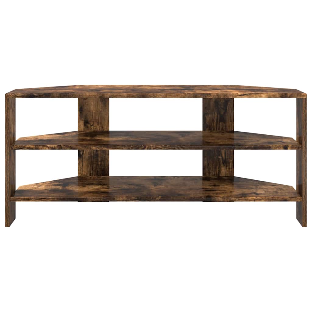 SarokTVSzekrény 102x40,5x45cm Füstölt tölgy Szerelt Fa