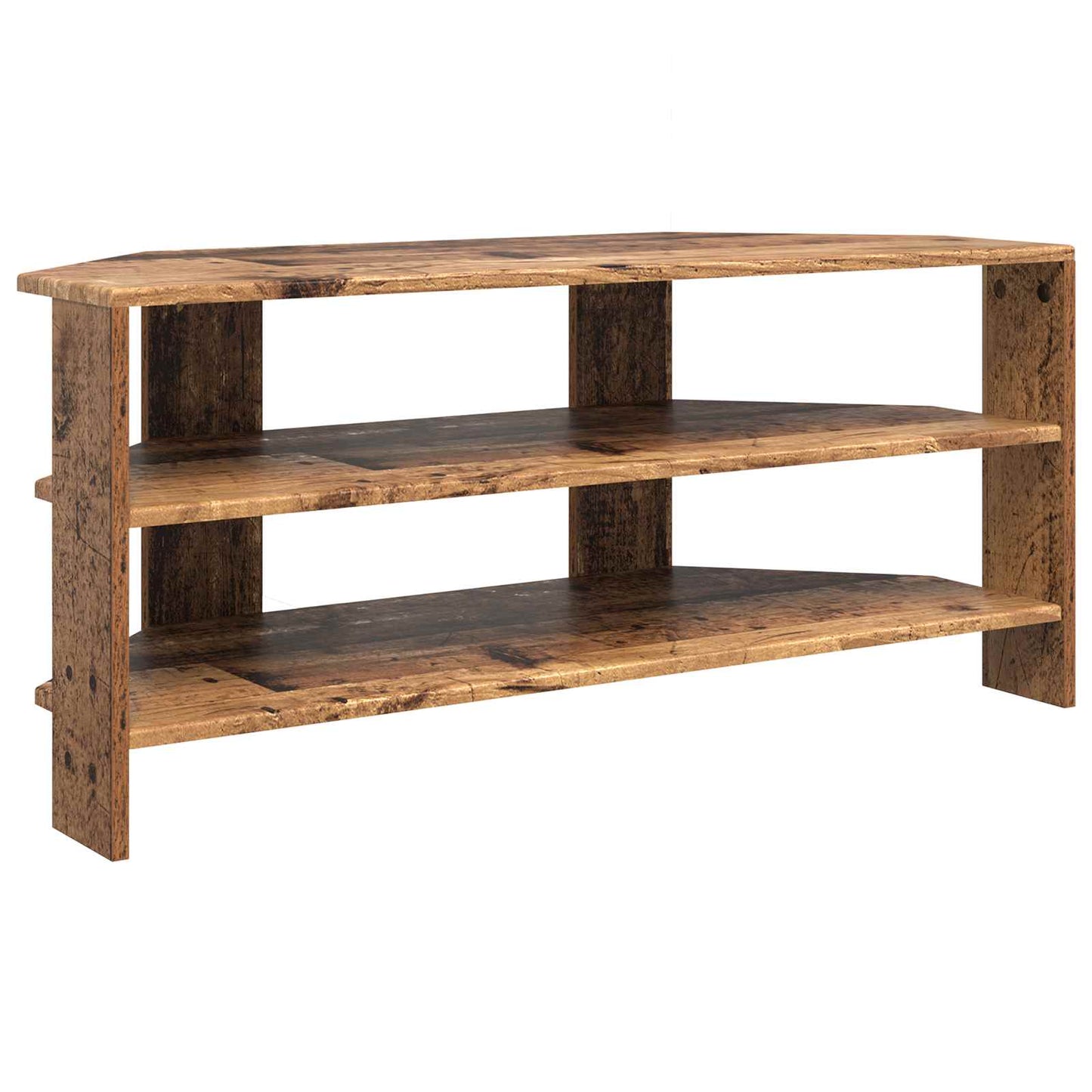 SarokTVSzekrény Öreg fa 102x40,5x45cm Faanyag