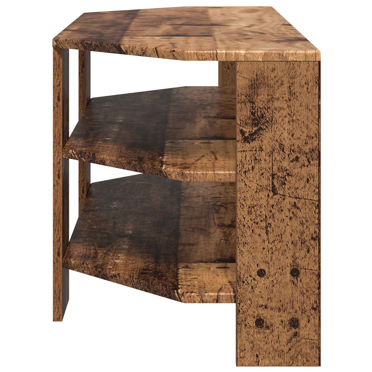 SarokTVSzekrény Öreg fa 102x40,5x45cm Faanyag