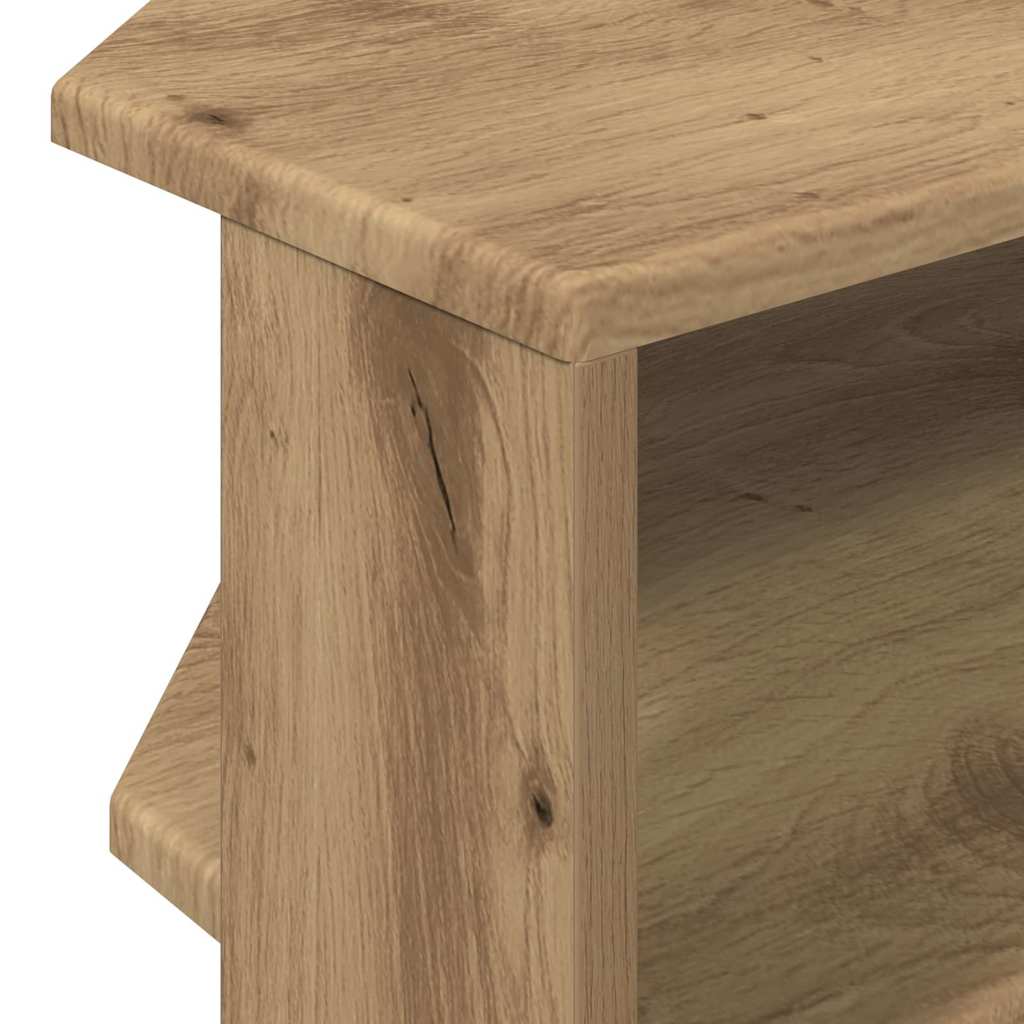 SarokTVSzekrény 102x40,5x45cm Artisan tölgy Faanyag
