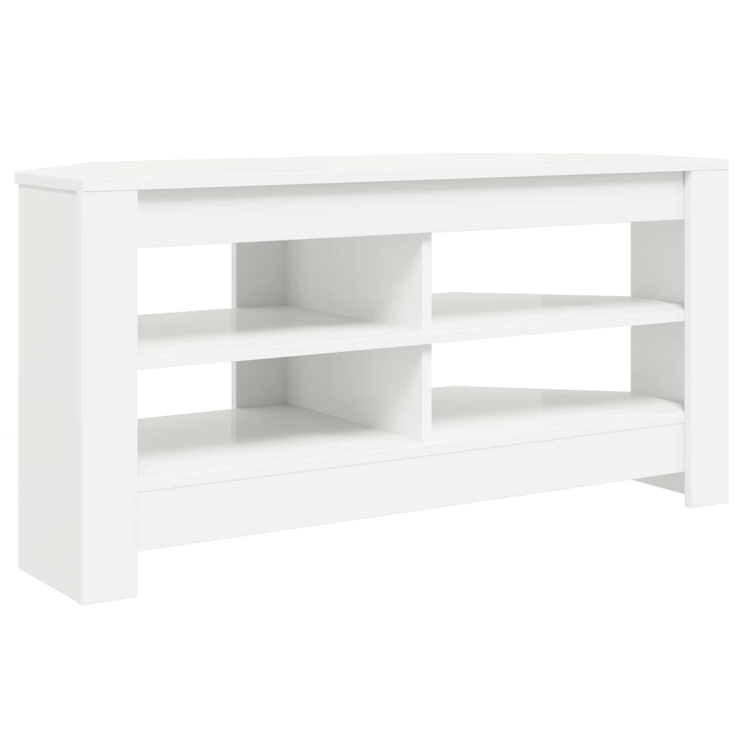 SarokTVSzekrény 102 x 40,5 x 45 cm Fehér Szerelt Fa