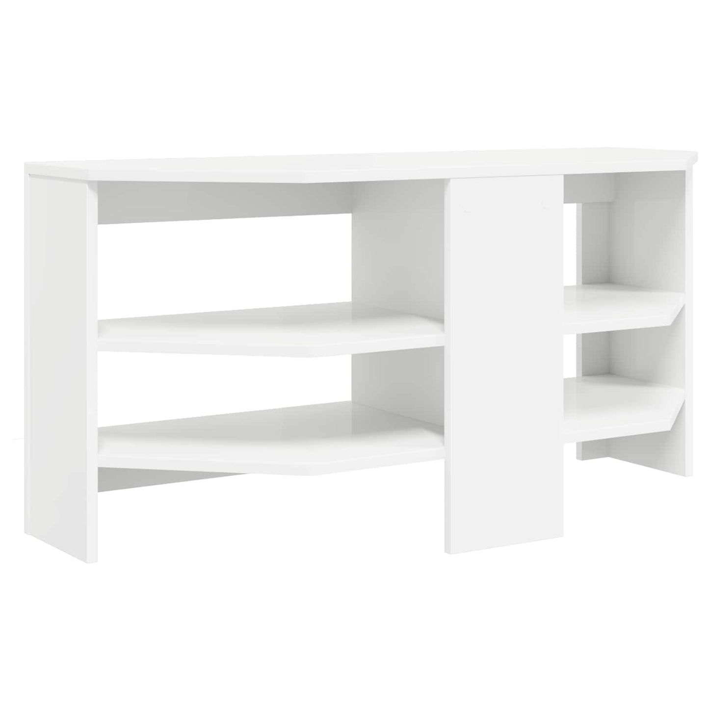 SarokTVSzekrény 102 x 40,5 x 45 cm Fehér Szerelt Fa