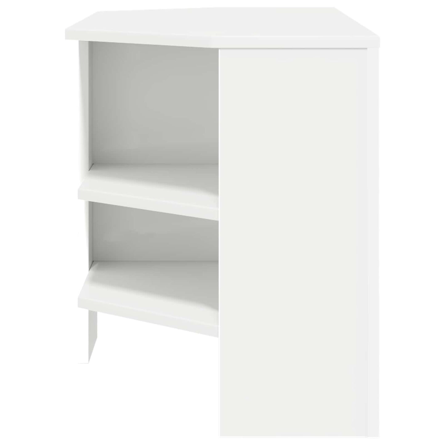 SarokTVSzekrény 102 x 40,5 x 45 cm Fehér Szerelt Fa