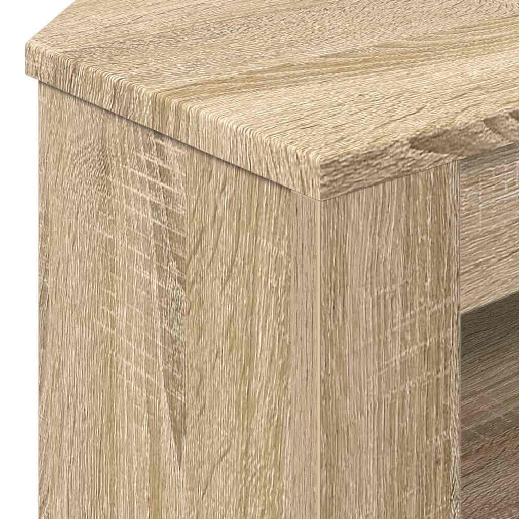 SarokTVSzekrény 102 x 40,5 x 45 cm Sonoma tölgy Szerelt Fa