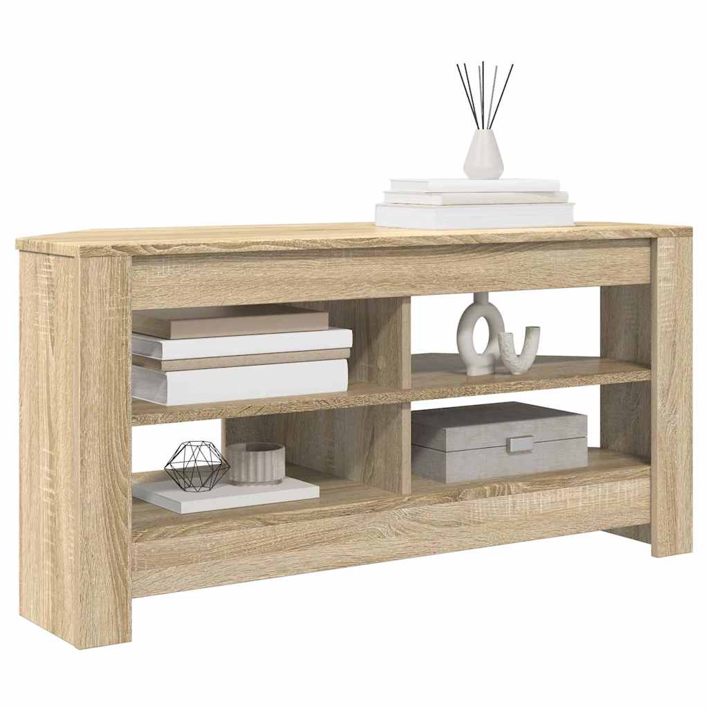 SarokTVSzekrény 102 x 40,5 x 45 cm Sonoma tölgy Szerelt Fa