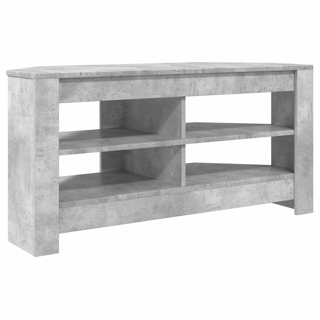SarokTVSzekrény 102 x 40,5 x 45 cm Beton Szürke Szerelt Fa