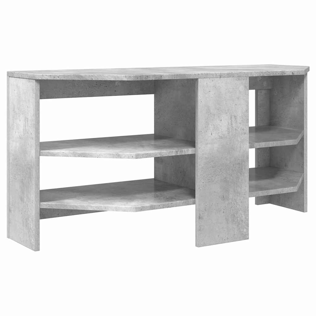 SarokTVSzekrény 102 x 40,5 x 45 cm Beton Szürke Szerelt Fa