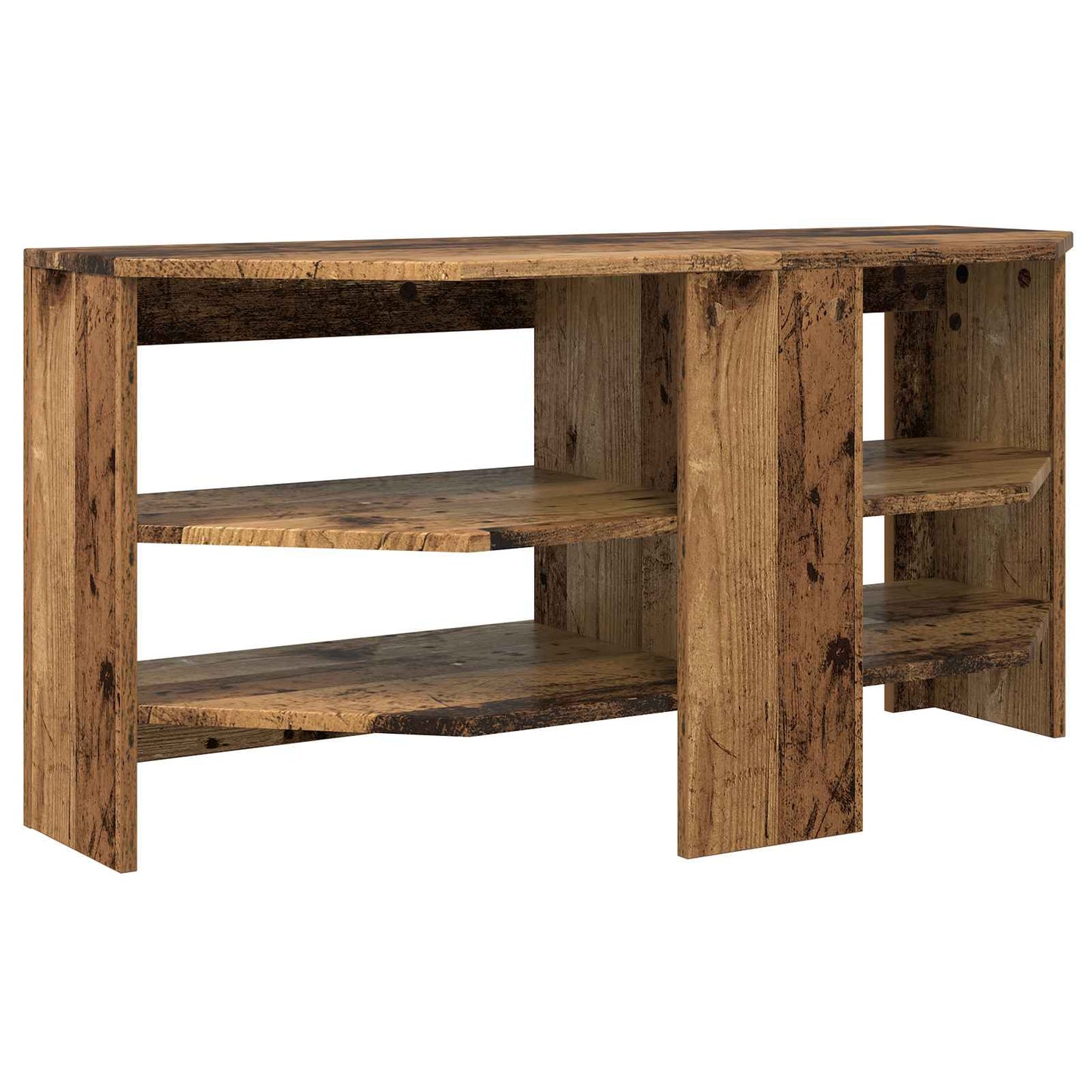 SarokTVSzekrény 102 x 40,5 x 45 cm Öreg fa Szerelt Fa