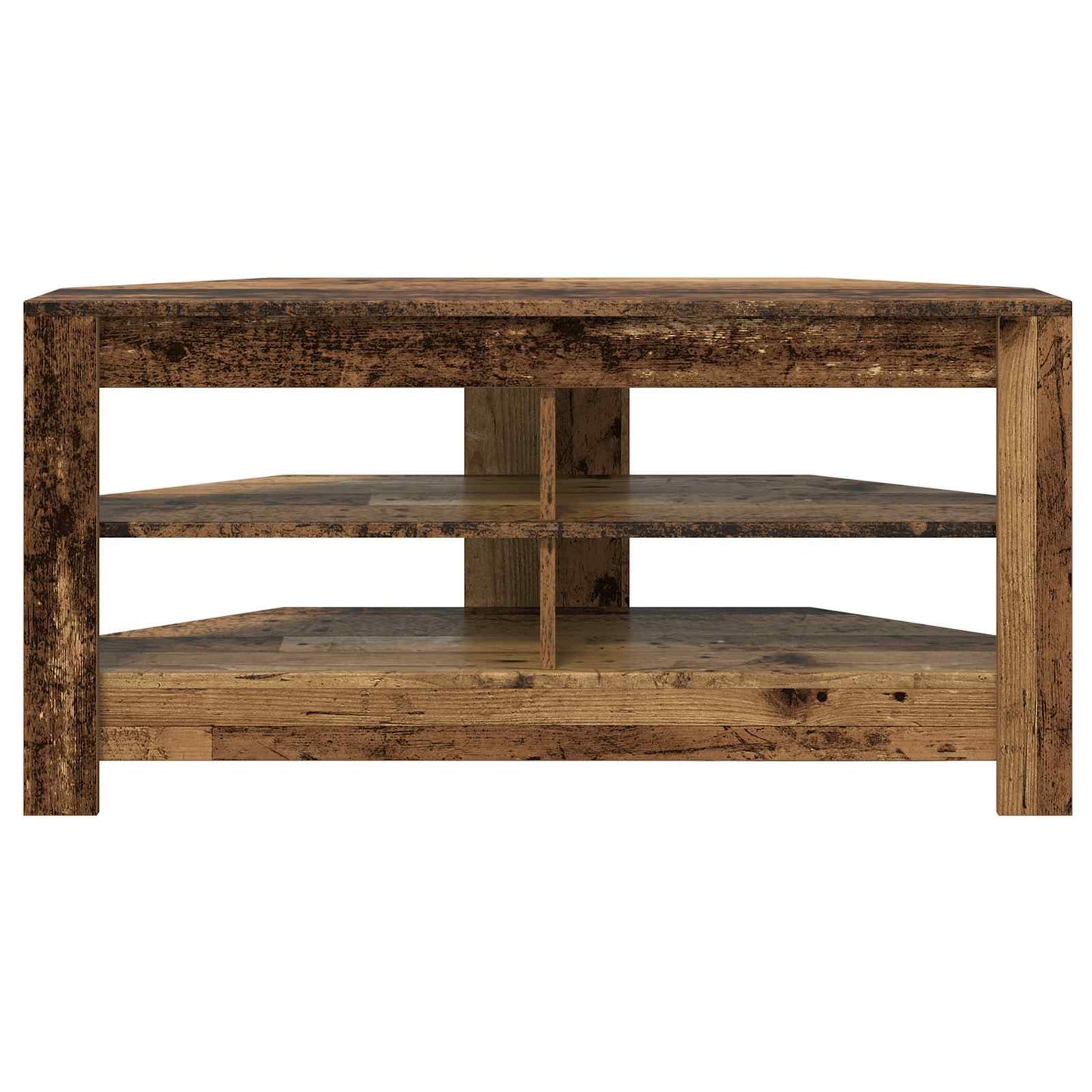 SarokTVSzekrény 102 x 40,5 x 45 cm Öreg fa Szerelt Fa