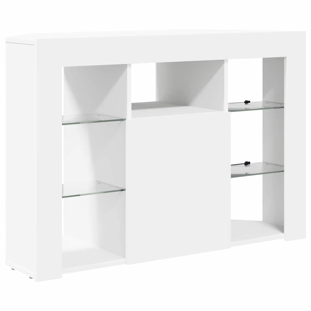 Sarok LED TV szekrény Fehér 100x40x68cm Faanyag