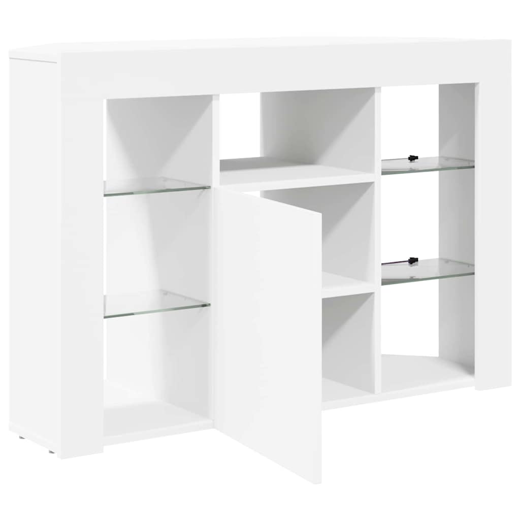 Sarok LED TV szekrény Fehér 100x40x68cm Faanyag
