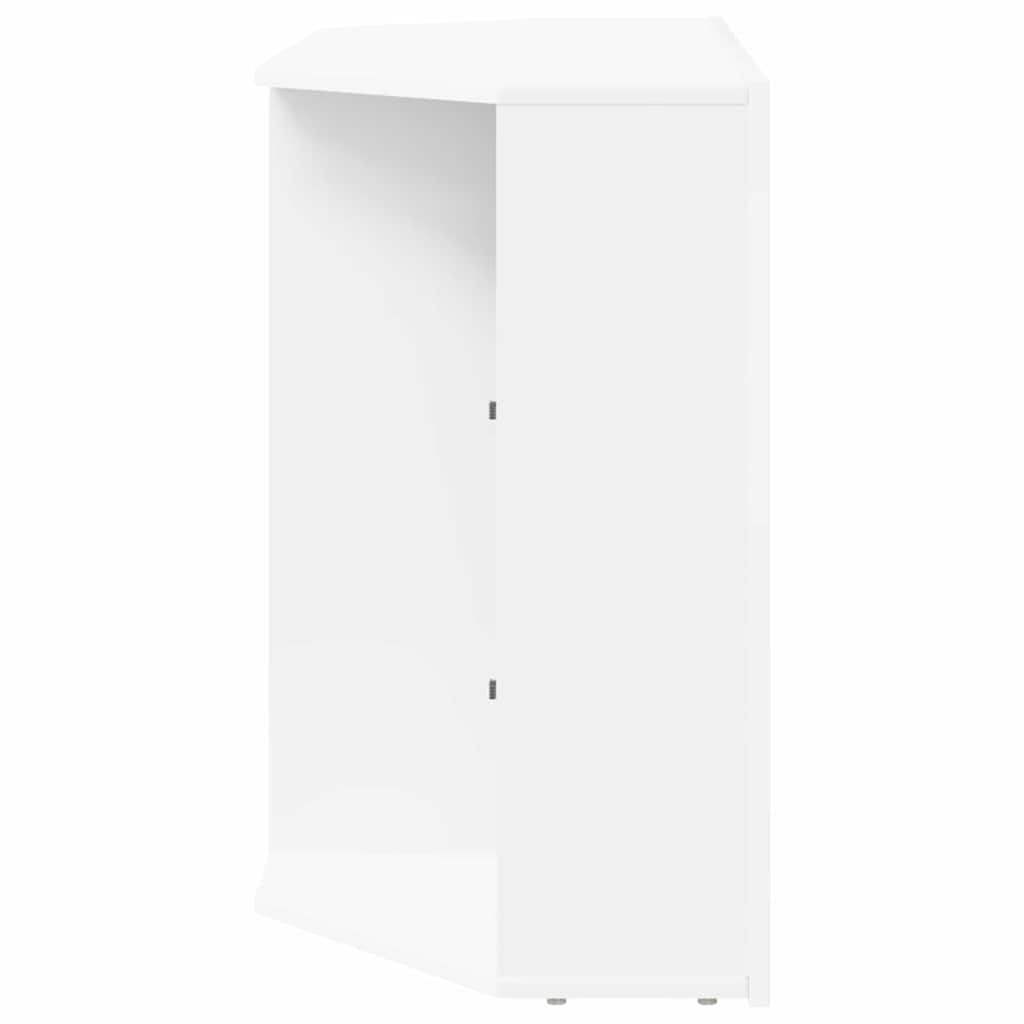 Sarok LED TV szekrény Fehér 100x40x68cm Faanyag